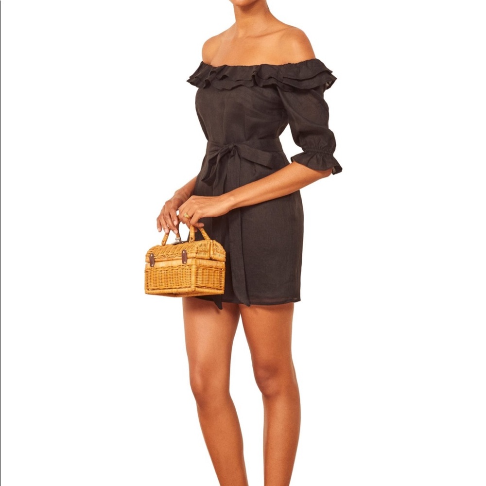 REFORMATION Indio Off the Shoulder mini Dress - Picture 3 of 10